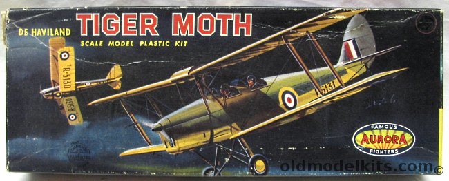 Aurora 1/48 De Havilland Tiger Moth, 110 plastic model kit
